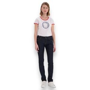 Notify NFY Anemone Straight Leg Dark‎ Wash Denim Jeans Women's 28 Blue